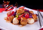 Pescado com Legumes e Frutas Pescado com Legumes e Frutas