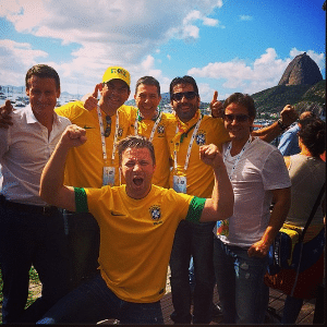 Divulgação/instagram.com/jamieoliver Foto postada pelo chef inglês Jamie Oliver nas redes sociais, na final da Copa do Mundo