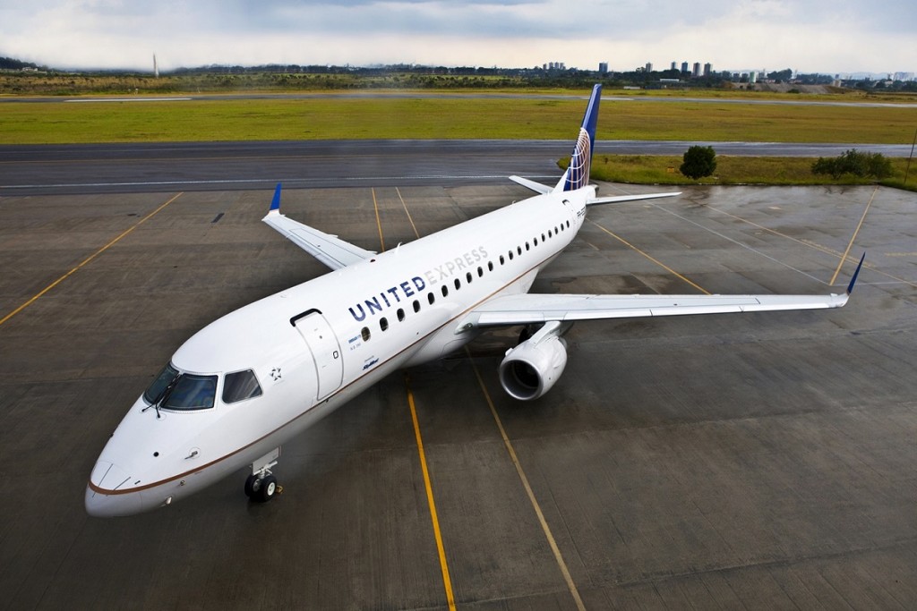 United Airlines anunciou a compra de 24 aviões do modelo Embraer 175 (Foto: Divulgação)