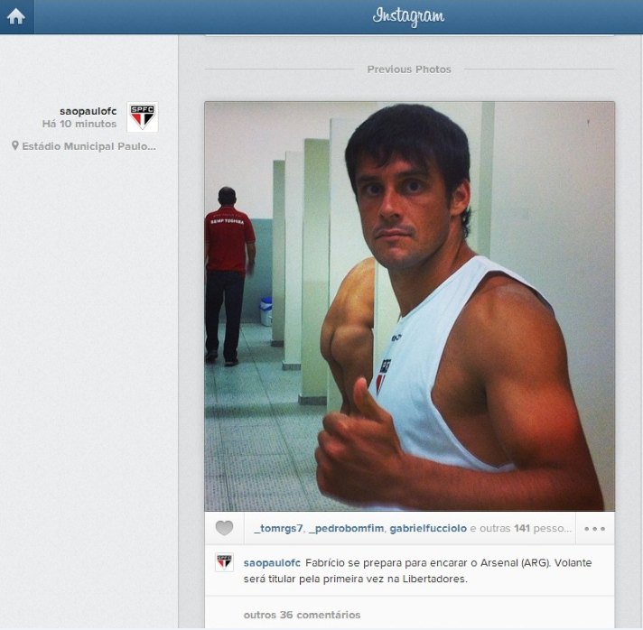 Gafe do São Paulo revela bumbum de atleta
