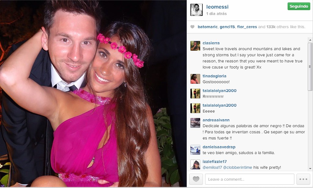 Messi Mostra Lado Romântico E Posta Foto Com Namorada Esporte Uol Esporte