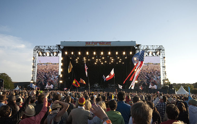 The main stage with Bruce Springsteen & the E Street Band