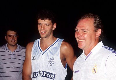 George Karl, Drazen Petrovic e Real Madrid Petrovic e Karl em Madri