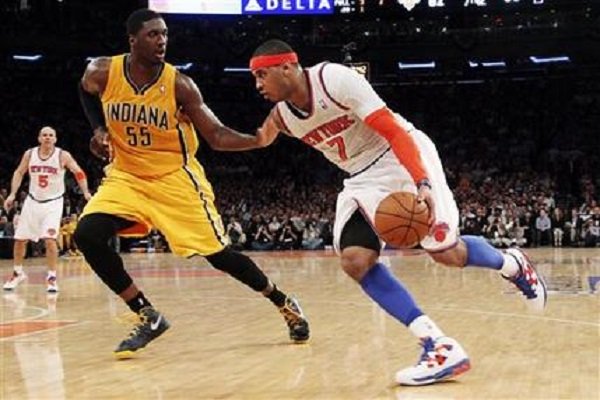 New York Knicks x Indiana Pacers, NBA Playoffs 2013 Melo no ataque