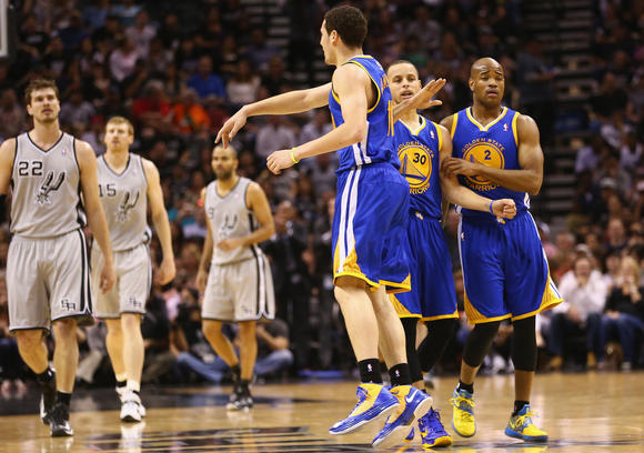 klay-thompson-warriors-spurs Klay Thompson aterroriza San Antonio