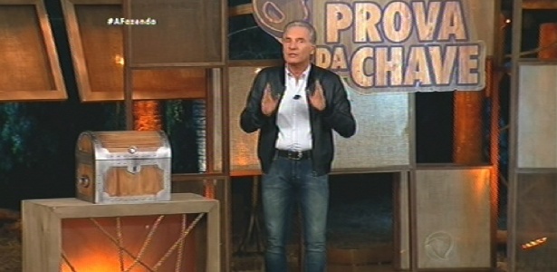 Roberto Justus em "A Fazenda". Produção do reality é terceirizada