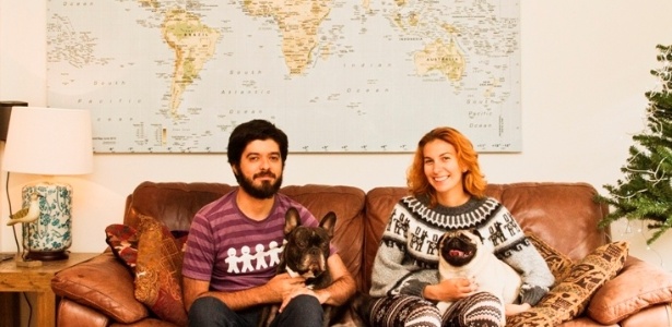 Hospedados de graça na capital neozelandesa, Larissa e Carlos cuidaram de cães