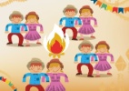 Fa�a uma festa junina em casa e convide os amigos para brincar