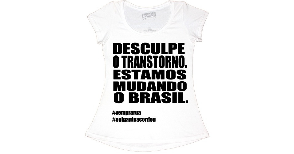 Roupas tamb�m s�o um meio para protestar; veja camisetas