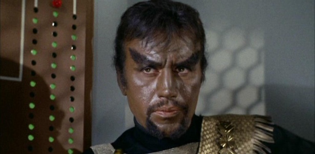 O ator Michael Ansara no papel de Kang em "Star Trek"