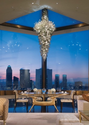 Da suíte Warner Penthouse no Four Seasons é possível ter uma visão e tanto da cidade de Nova York