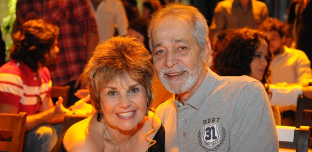 Iris Bruzzi e Gracindo Junior na coletiva de "Pecado Mortal"