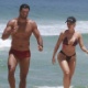Beto Malfacini e Aryane Steinkopf exibem a boa forma em dia de praia - AgNews