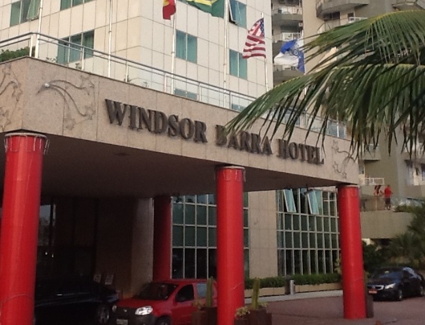 6.jan.2014 - Fachada do hotel Windor Barra, onde estão confinados os BBBs
