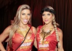 Famosos assistem ao Desfile das Campe�s do Carnaval de S�o Paulo