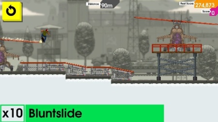 Reprodução Manobras cabulosas são o foco do game de progressão lateral "OlliOlli"