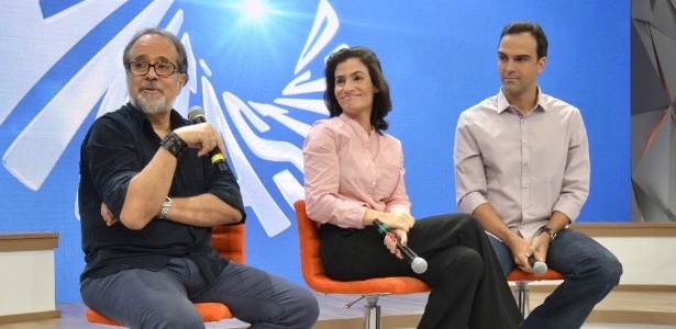 Luiz Nascimento, Renata Vasconcellos e Tadeu Schmidt apresentam novo "Fantástico"