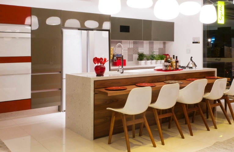 Cozinhas, copas e varanda gourmet inspiram refeições em família Casa e Deco # Bancada Cozinha Modular Cozinhas, copas e varanda gourmet inspiram refeições em família Casa e Deco # Bancada Cozinha Modular