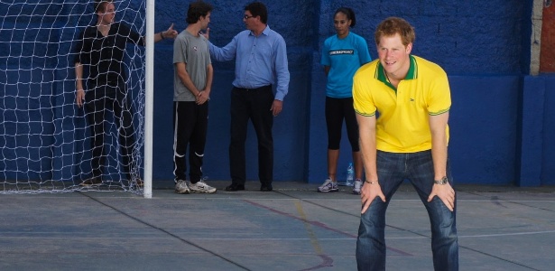 Príncipe Harry durante passagem pelo Brasil em junho