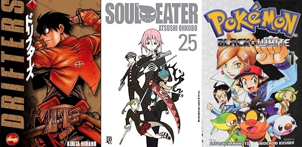 "Drifters" (Nova Sampa), "Soul Eaters" (JBC) e "Pokémon: Black & White", destaques de mangás na Bienal do Livro de SP