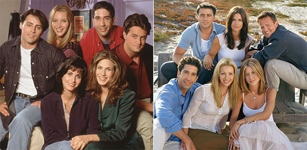 O elenco de "Friends" em 1994, ano de estreia (àD