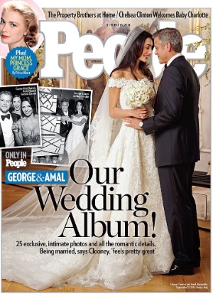 George Clooney se casou com a advogada britânica Amal Alamuddim no último sábado (27)
