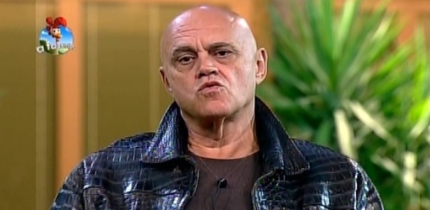 Oscar Maroni durante a eliminação de "A Fazenda 7" 
