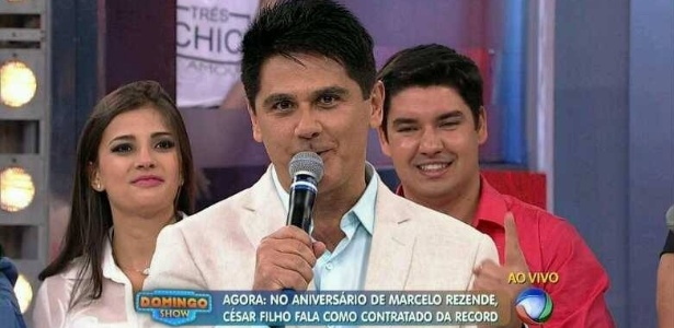 César Filho faz a sua primeira aparição na Record e comentou sobre novos projetos