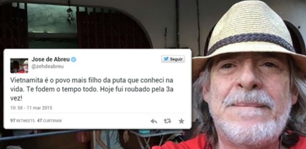 José de Abreu é assaltado no Vietnã e diz que país é a "São Paulo asiática"