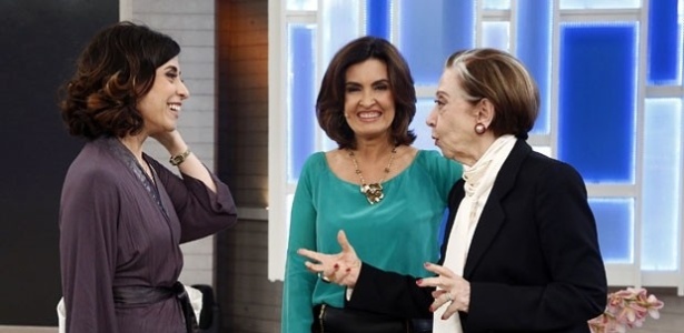 Filha da atriz, Fernanda Torres interrompeu a gravação no programa de Fátima Bernardes de forma bem-humorada