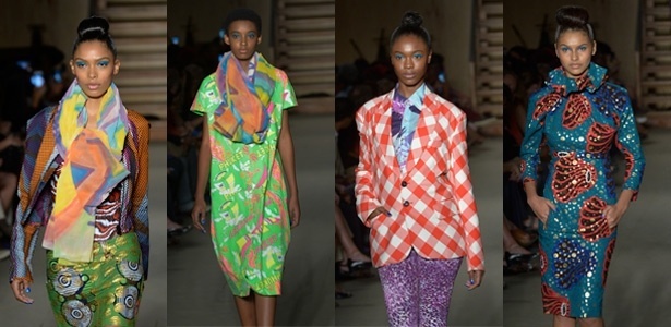 Desfile de estilistas africanos durante SPFW trouxe cores e formas para as passarelas