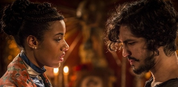 Yara Charry (Sophie) e Gabriel Leone (Miguel) enfrentam o racismo em "Velho Chico"