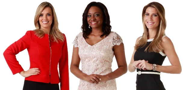 Karyn Bravo, Joyce Ribeiro e Patrícia Rocha, apresentadoras do "Primeiro Impacto"