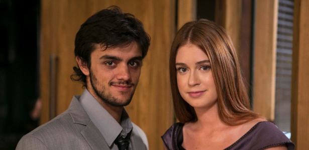 Divulgação/TV Globo Jonatas (Felipe Simas) e Eliza (Marina Ruy Barbosa) em "Totalmente Demais"
