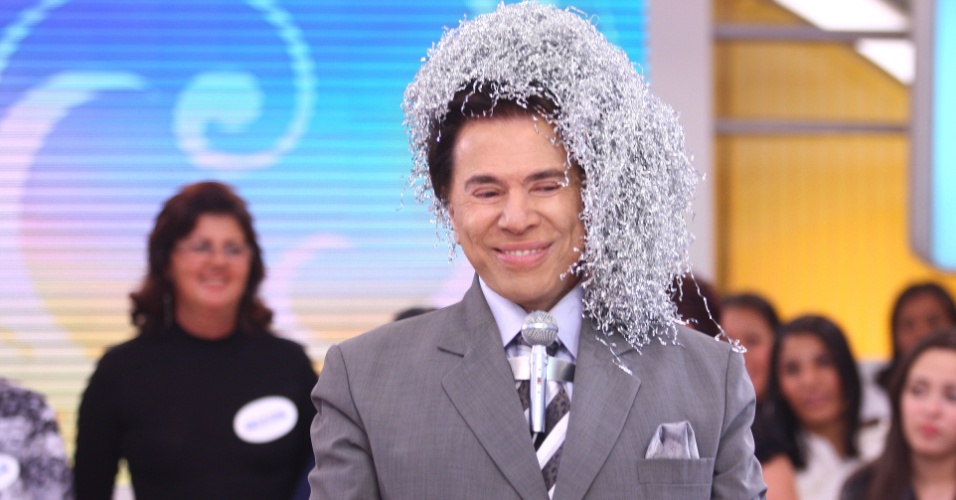 Resultado de imagem para silvio santos pompom na cabeça