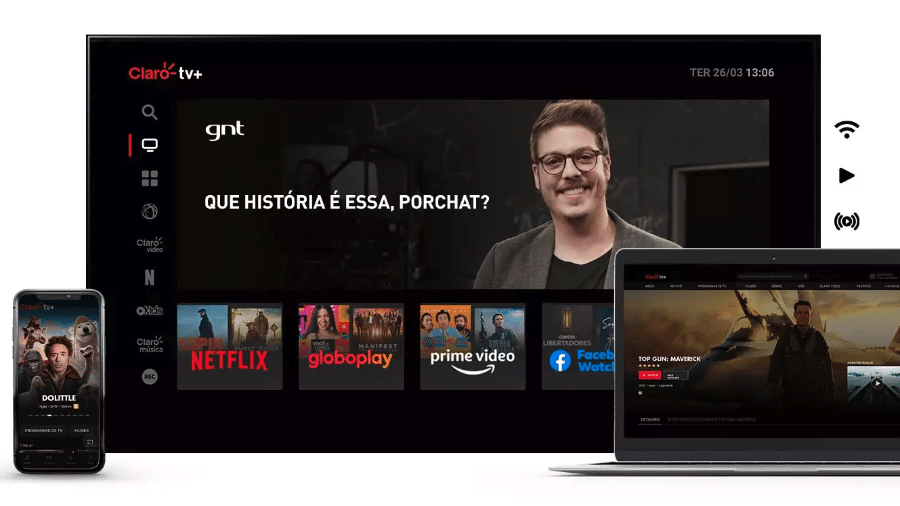 Página da interface do usuário do canal de vídeo do  no