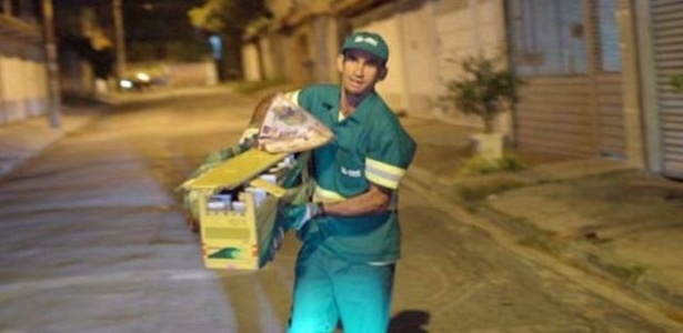 Ivanildo Dias de Souza trabalha na limpeza urbana e também é corredor
