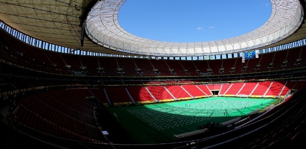 Estádio Mané Garrincha, em Brasília: custo é duas vezes e meia maior que previsão original