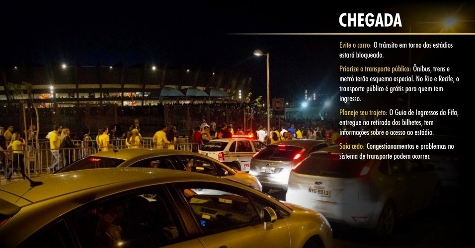 Dicas para os torcedores nos estádios da Copa das Confederações