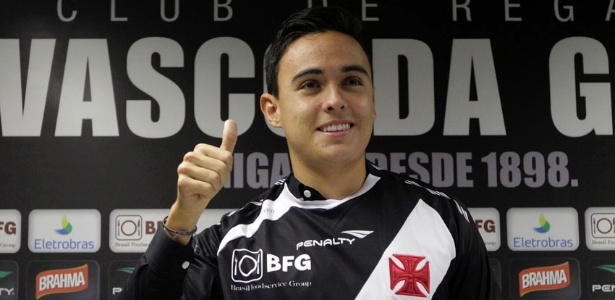 O meia Montoya esbanjou confiança em sua apresentação oficial no Vasco da Gama