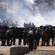Pol&iacute;cia encerra manifesta&ccedil;&atilde;o e entorno do Castel&atilde;o tem cen&aacute;rio de guerra