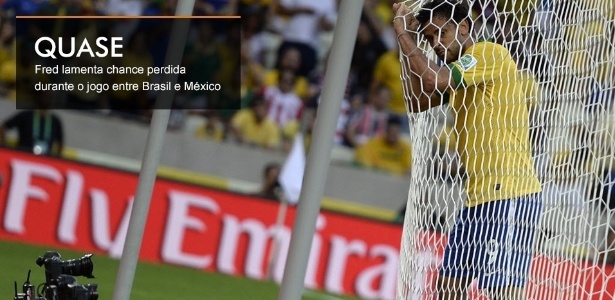 Fred lamenta chance perdida durante o jogo entre Brasil e México; atacante vê reserva Jô em alta