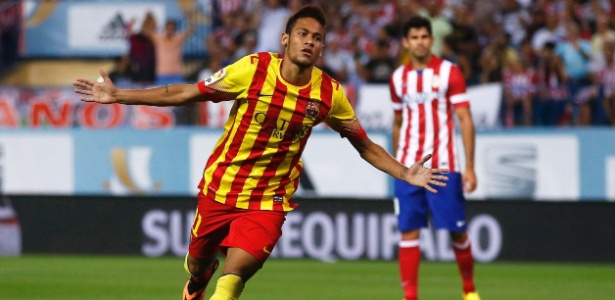 Neymar pode ser escalado no lugar de Messi neste domingo contra o Málaga