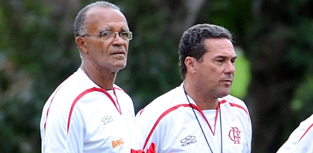 Os amigos Jayme e Luxemburgo na época em que trabalharam juntos no Flamengo
