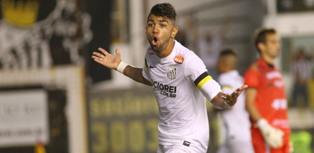Gabriel marcou o gol da vitória do Santos e se coloca como sombra para Damião em 2014