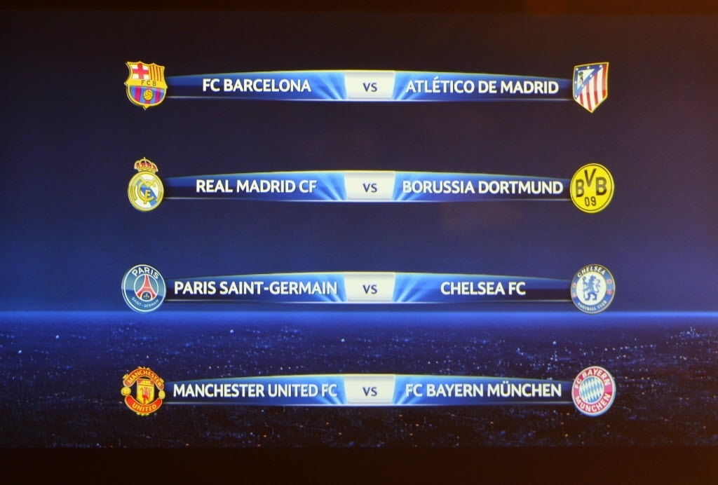 Liga dos campeoes quartos de final Liga dos campeoes quartos de final