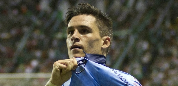Juan Miguel Callejon comemora gol do Bolívar pela Libertadores