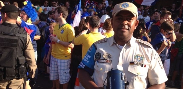 25.jun.2014 - Marco Antonio do Carmo, do Grupamento de Apoio do Turismo da Guarda Municipal do Rio