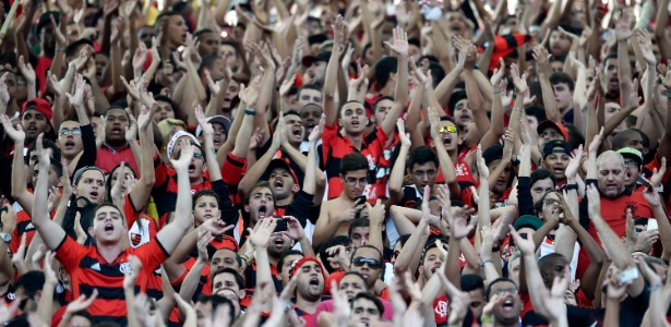 A torcida do Flamengo promete apoiar o time contra o Atlético-MG no Maracanã