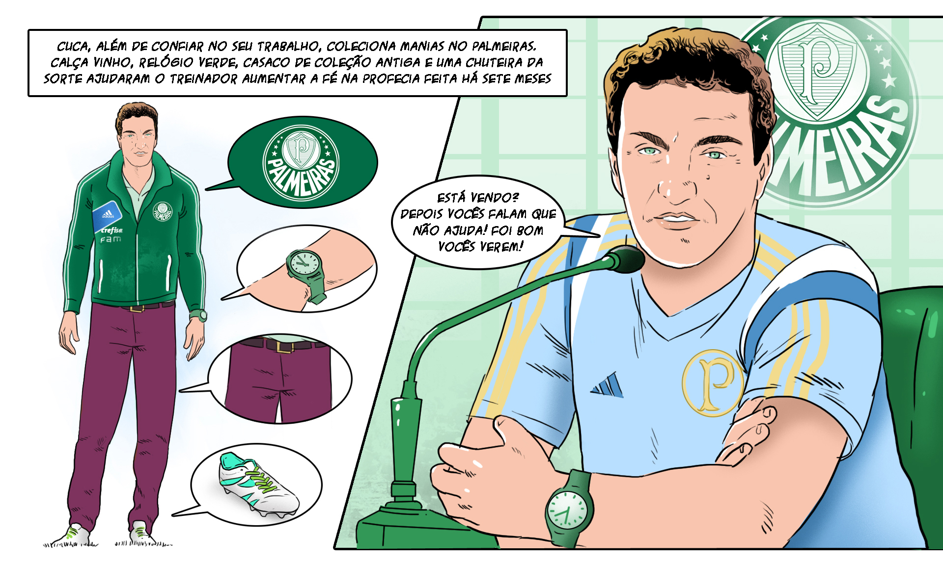 As manias de Cuca, o técnico campeão brasileiro 